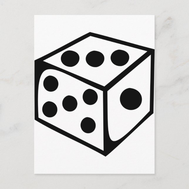 Dice - tre vykort (Framsida)