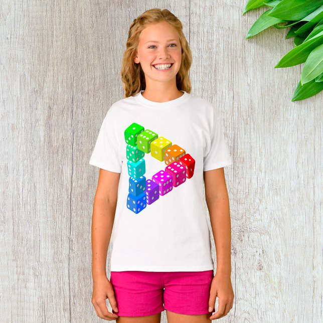 Dice Triangle Girls T-Shirt (Skapare uppladdad)