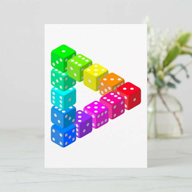 Dice Triangle Invitations Inbjudningar (Skapare uppladdad)