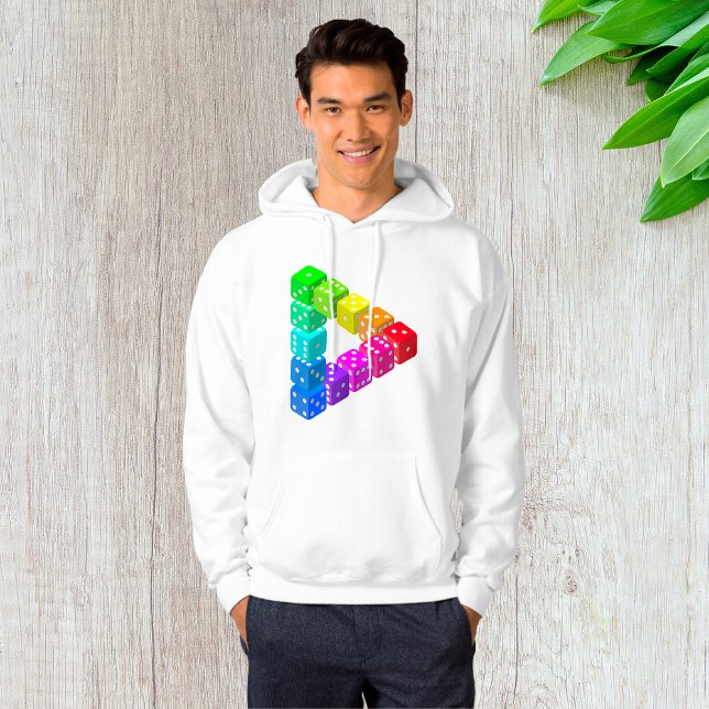 Dice Triangle Mens Hoodie (Skapare uppladdad)