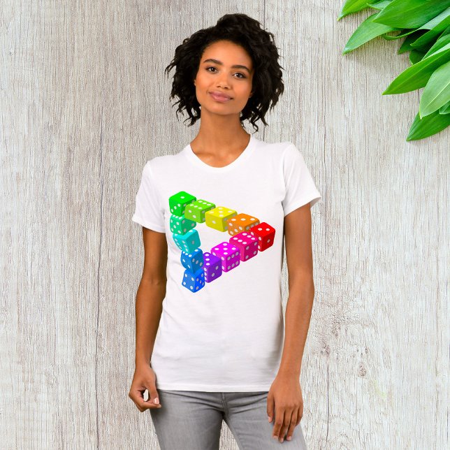 Dice Triangle Womens T-Shirt (Skapare uppladdad)
