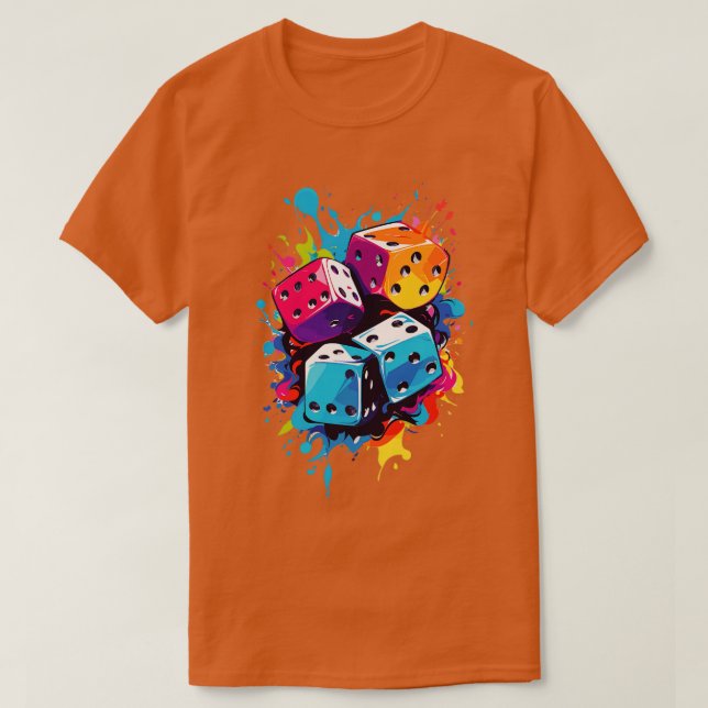 Dice Vintage T Shirt (Design framsida)