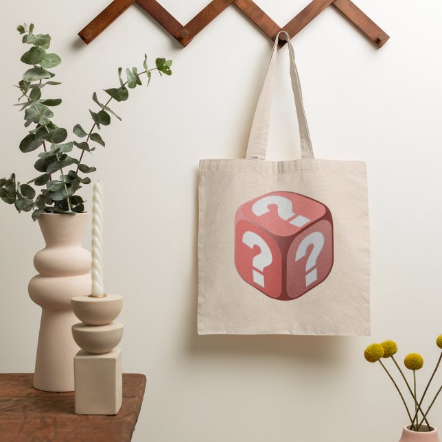Dice with Query Mares Tote Bag Tygkasse (Skapare uppladdad)