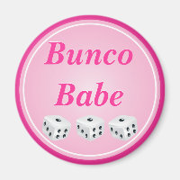 Dice with rosa Circle anpassade