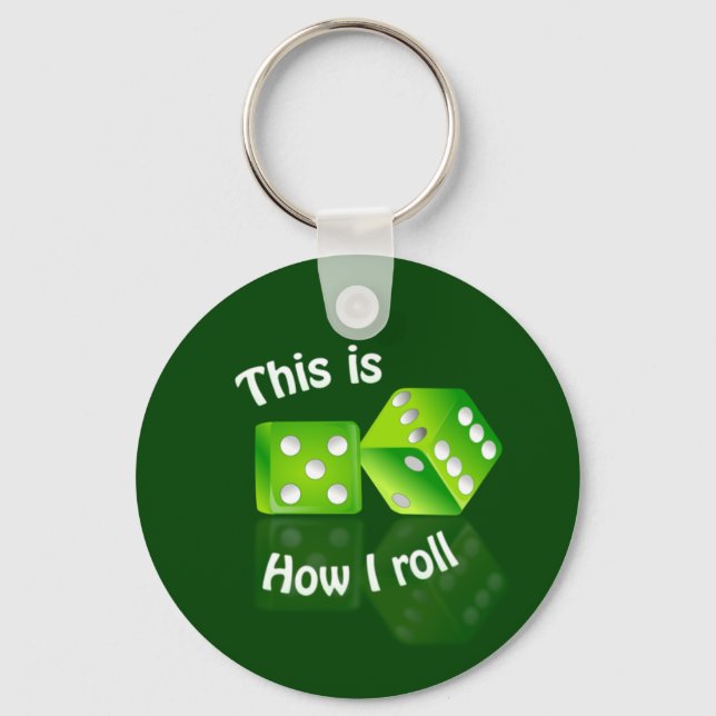 Dices-nyckelkedja Nyckelring (Framsida)