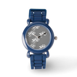 Dices on grått mönster armbandsur