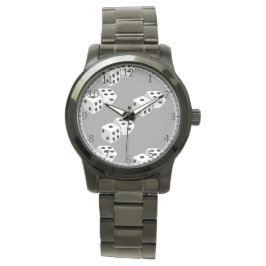 Dices on grått mönster armbandsur