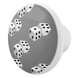 Dices on grått mönster knopp