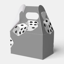 Dices on grått mönster presentaskar