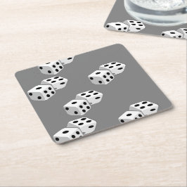 Dices on grått mönster underlägg papper kvadrat