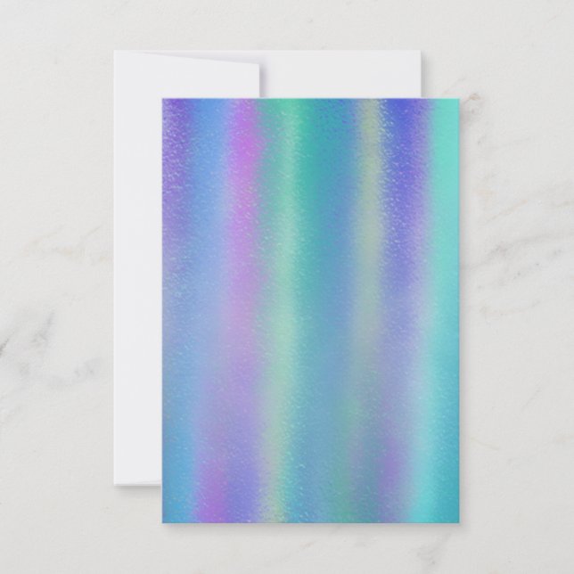 Dichroic Glass Rainbow Färg Art Kort (Framsida)