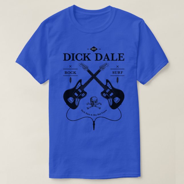 Dick Dale Fender Logotyp T Shirt (Design framsida)