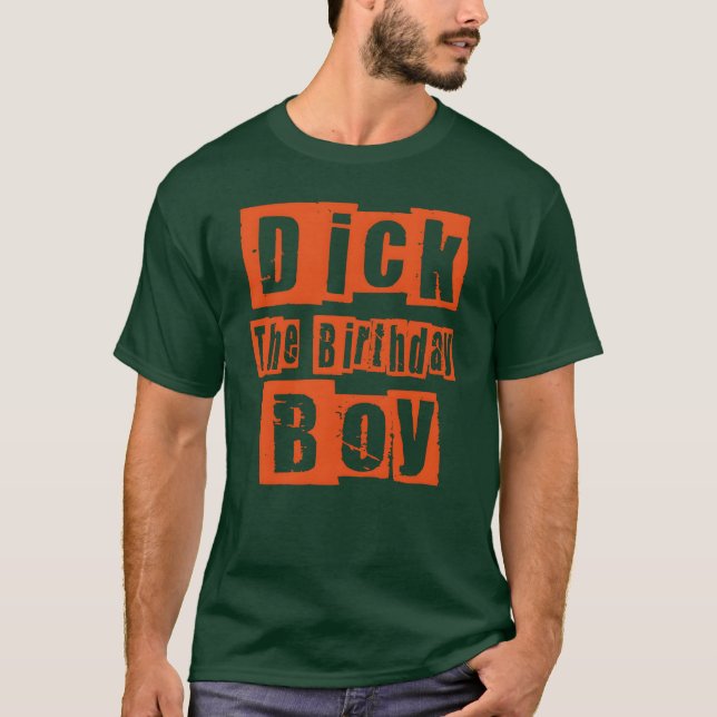 dick den födelsedagsfamiljen t shirt (Framsida)