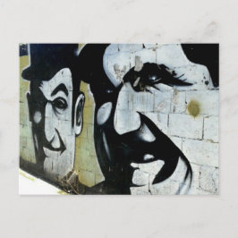 Dick & Doof - Graffiti in Spanien - Postkarte Vykort