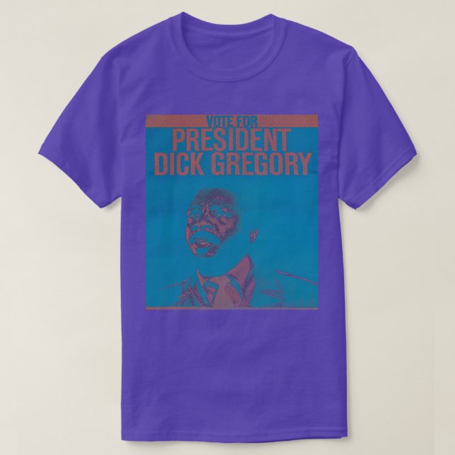 Dick Gregory för 1968 Val Nostalgia T Shirt (Design framsida)