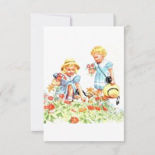 Dick, Jane och Sally Greeting Card Tack Kort
