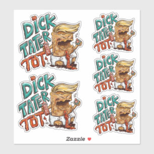 Dick-Tater-Tot-klistermärken Klistermärken