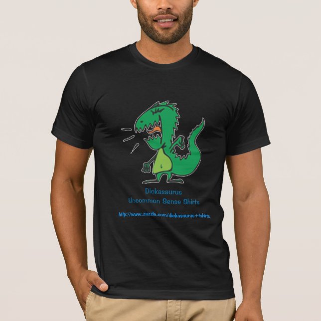 Dickasaurus nötkreatur, Dickasaurus ovanlig T-shirt (Framsida)