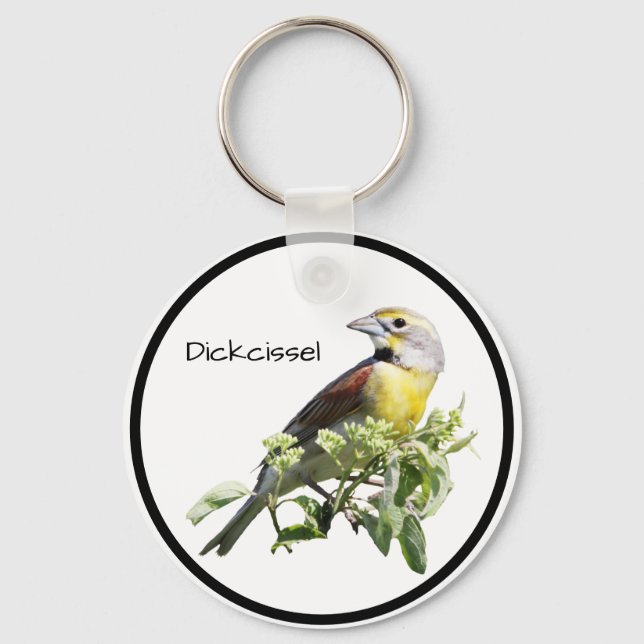 Dickcissel Bird Nyckelring (Framsida)