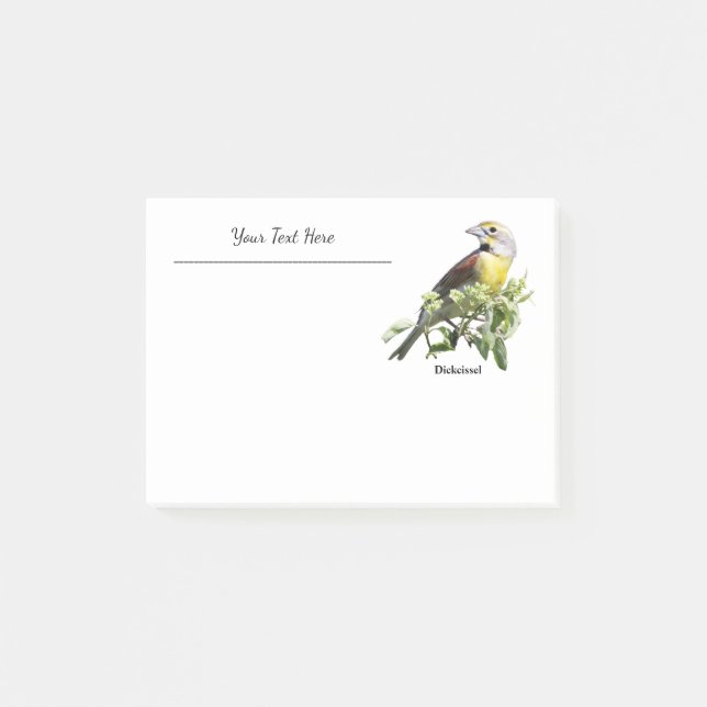 Dickcisselfågel Post-it Block (Framsida)