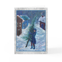 Dickens julkort för sagakonst