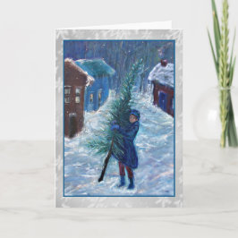 Dickens julkort för sagakonst helgkort