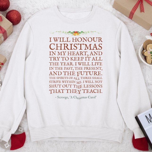 Dickens Scrooge Quote Cute Victorian jul T Shirt (Skapare uppladdad)