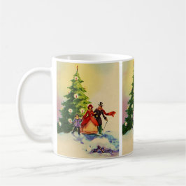 Dickens style Christmas illustration Kaffemugg