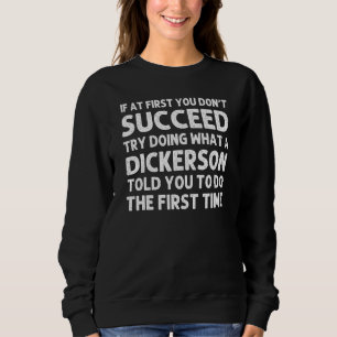 Dickerson Surname Family Träd Birthday Reunion ID T Shirt