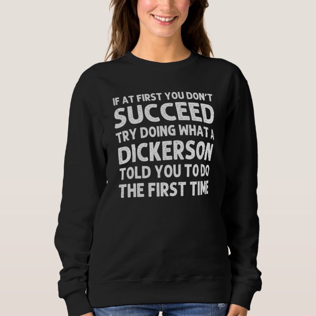 Dickerson Surname Family Träd Birthday Reunion ID T Shirt (Framsida)
