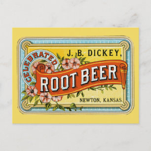 Dickeys Vintage Root Beer Ad Vykort
