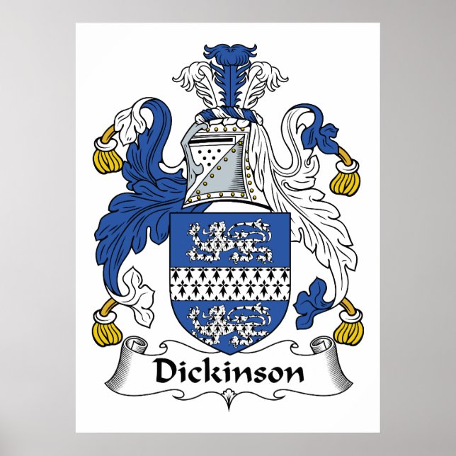 Dickinson Family Crest Poster (Framsidan)