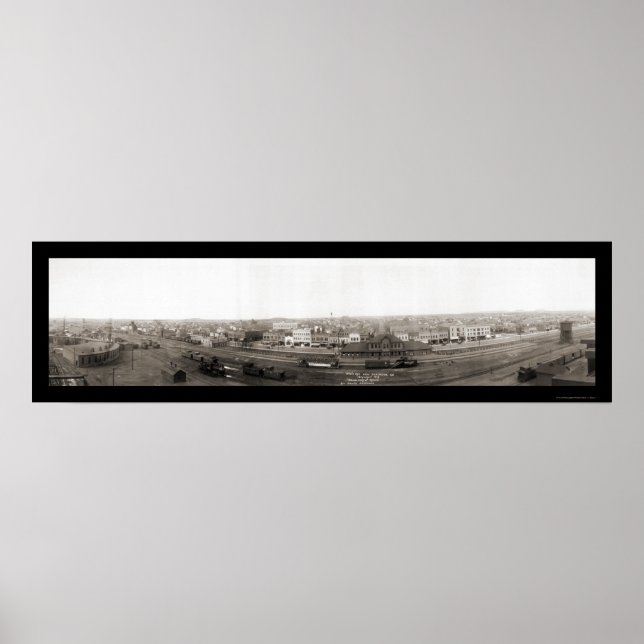 Dickinson North Dakota Photo 1914 Poster (Framsidan)