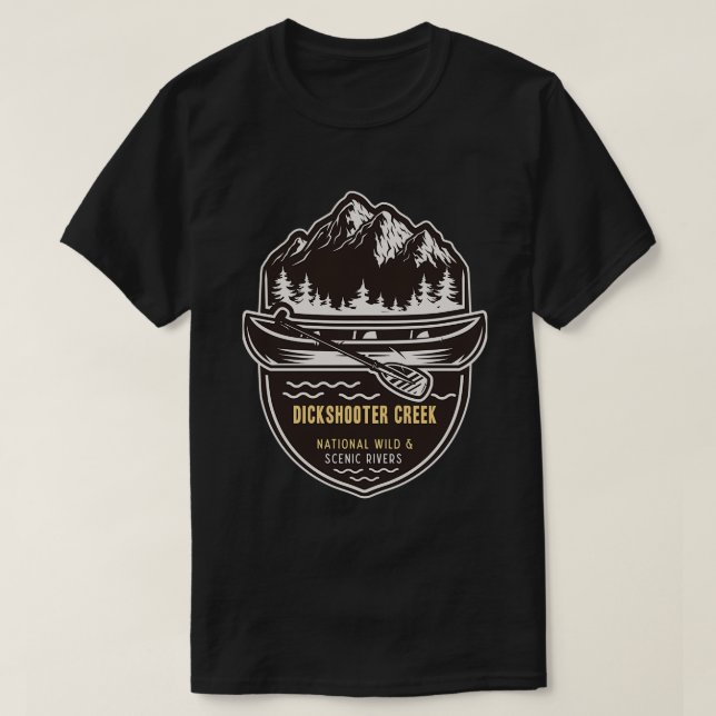 Dickshooter bäck Vild och floden Scenia T Shirt (Design framsida)