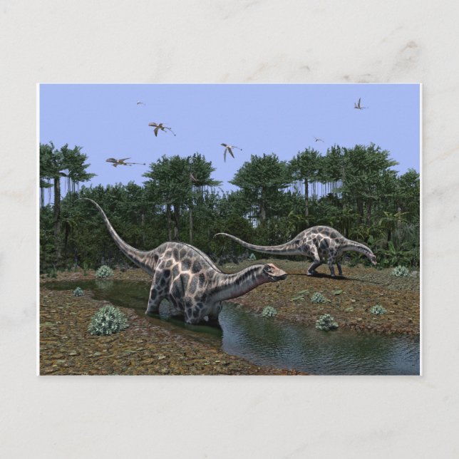 Dicraeosaurus Scene Vykort (Framsida)