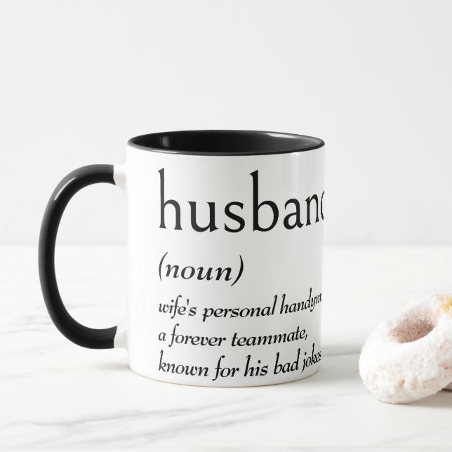 Dictionary Definition for HUSBAND Mugg (Med munk)