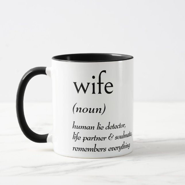 Dictionary Definition for WIFE Mugg (Vänster)