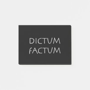 Dictum factum post-it block