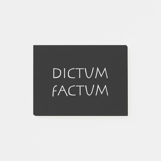 Dictum factum post-it block (Framsida)