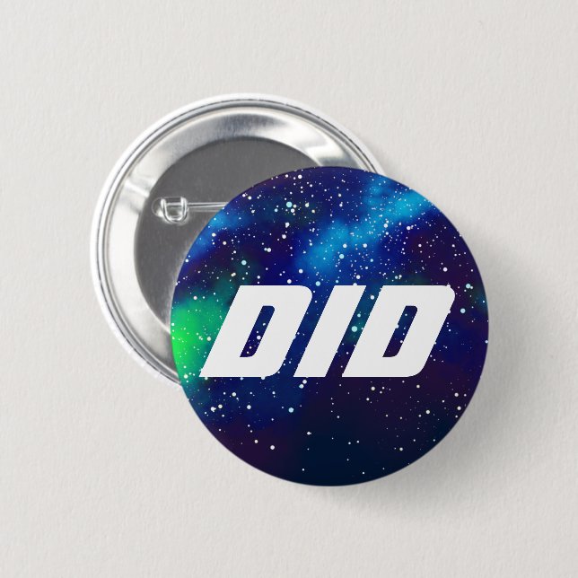 DID-Anpassade Galaxy-identitet Knapp (Framsida & baksida)