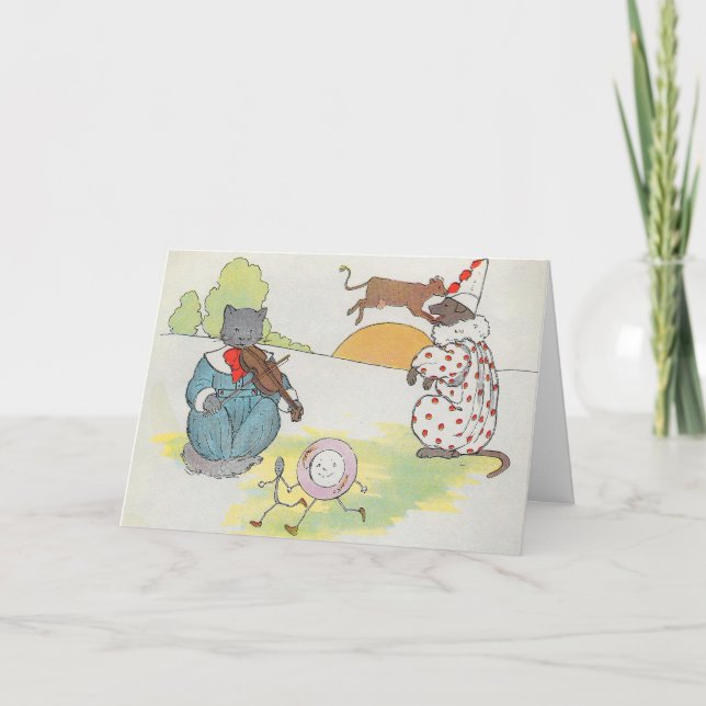 Diddle Diddle Diddle the Cat and Fiddle Rhyme Kort (Framsida)