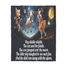 Diddle Diddle - Nursery Rhyme Fleece Blanket