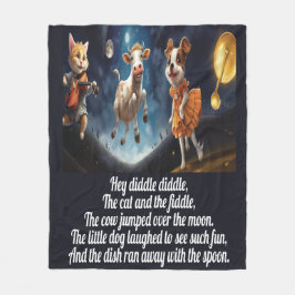 Diddle Diddle - Nursery Rhyme Fleece Blanket