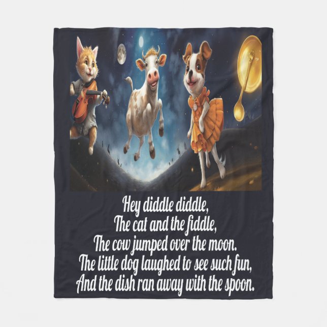 Diddle Diddle - Nursery Rhyme Fleece Blanket (Framsidan)