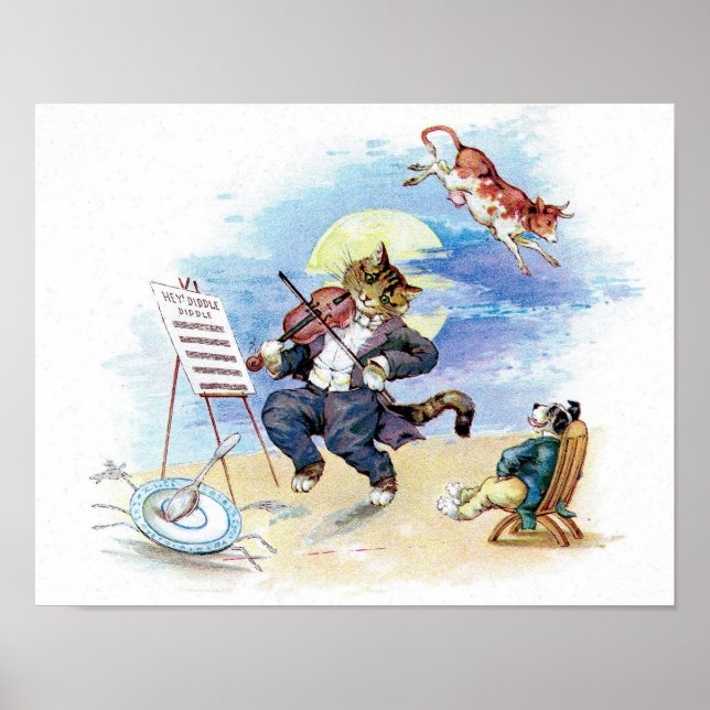 Diddle Diddle Nursery Rhyme Poster (Framsidan)