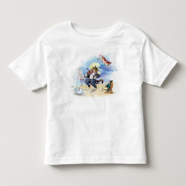 Diddle Diddle Nursery Rhyme T-shirt (Framsida)