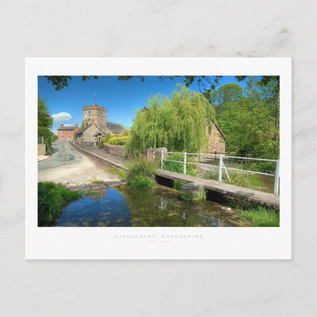 Diddlebury, Shropshire Vykort (Framsida)