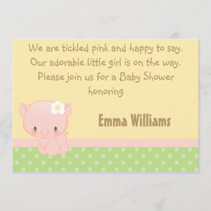 Diddles inbjudan för lantgårdgrisbaby shower
