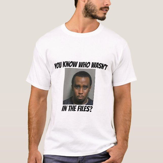 Diddy finns inte i filer t shirt (Framsida)