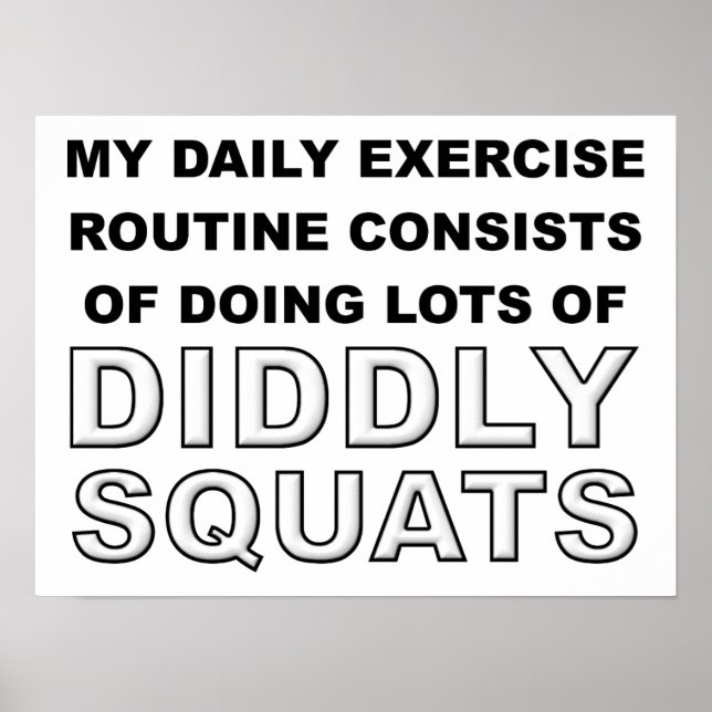 Didely Squats Funny Poster (Framsidan)
